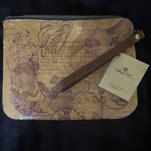 Patricia Nash Leather Cassini Wristlet Wallet          “Italian Sketchbook “